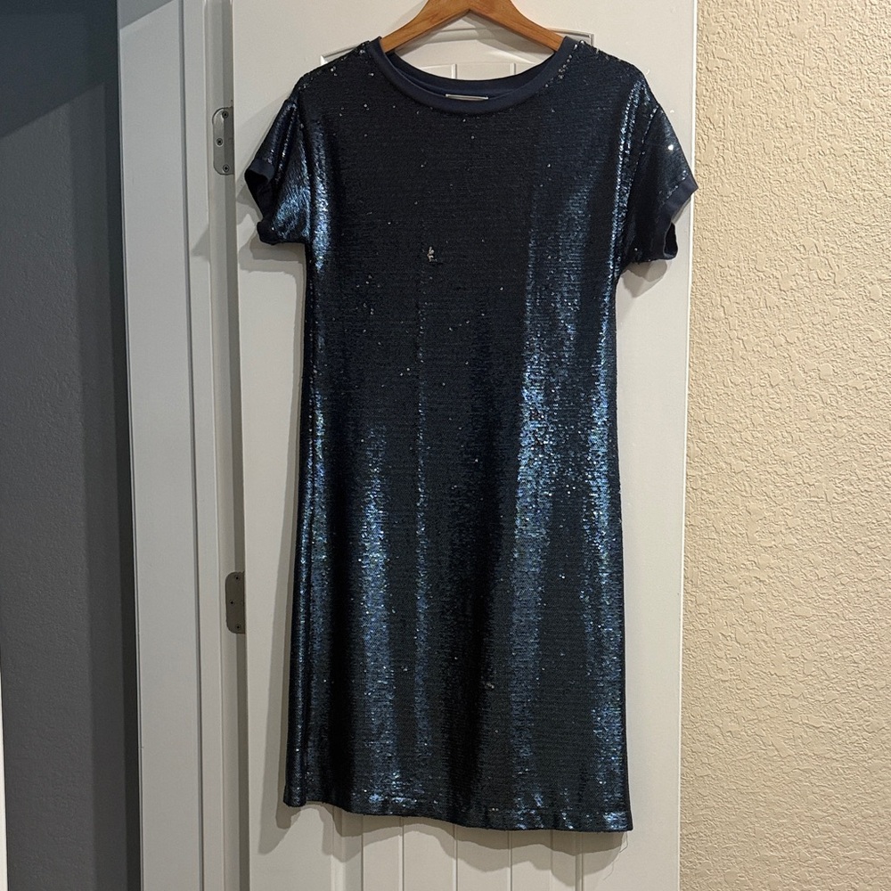 Moulinette Soeurs Shimmering Blue Dress